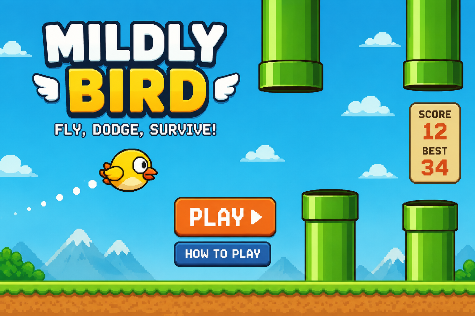 Play Mildly Bird Online for Free – A Fun Flying Arcade Challenge